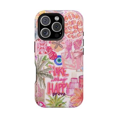 Pink Tropical Collage Phone Case
