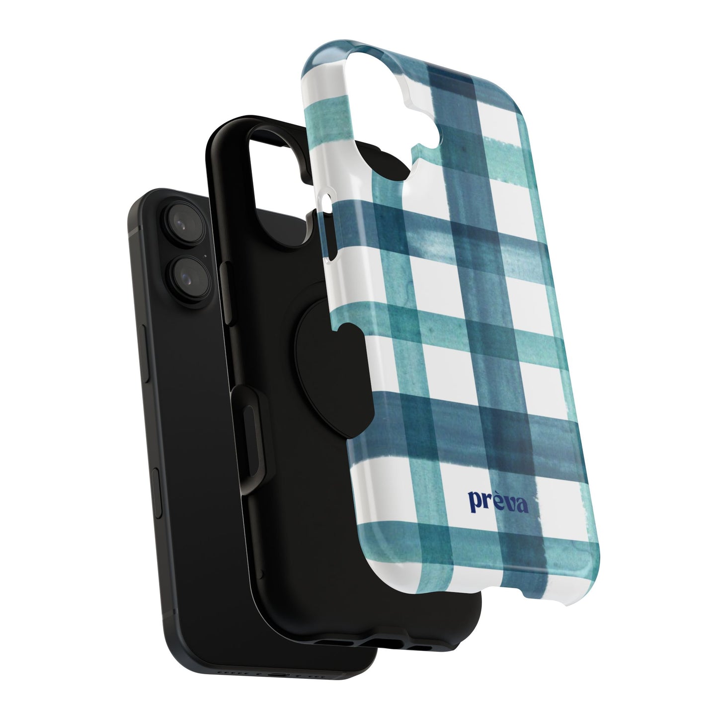 Teal Plaid Phone Case