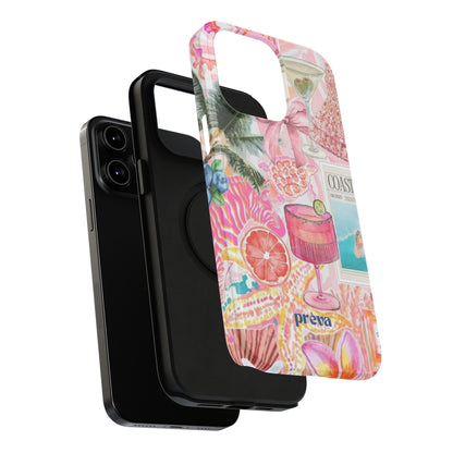 Pink Cocktail Collage Phone Case