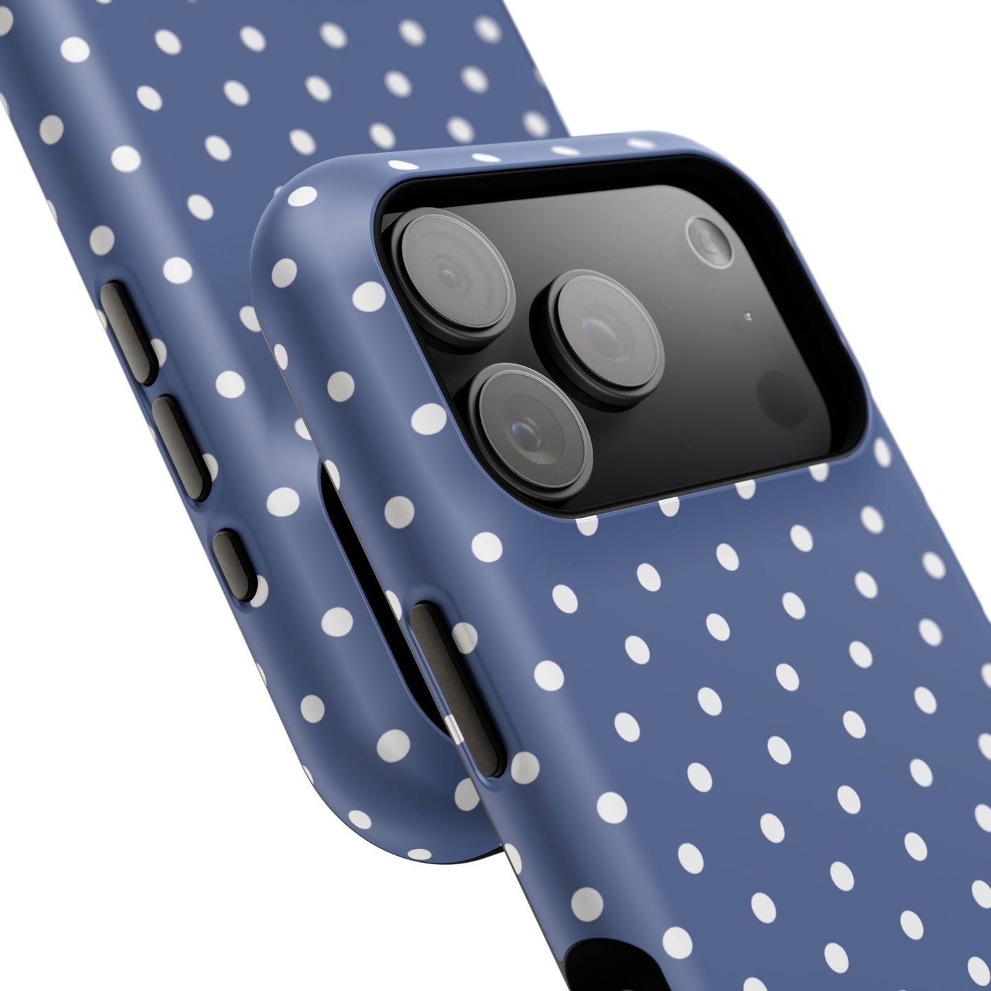 Navy Polka Dot Phone Case