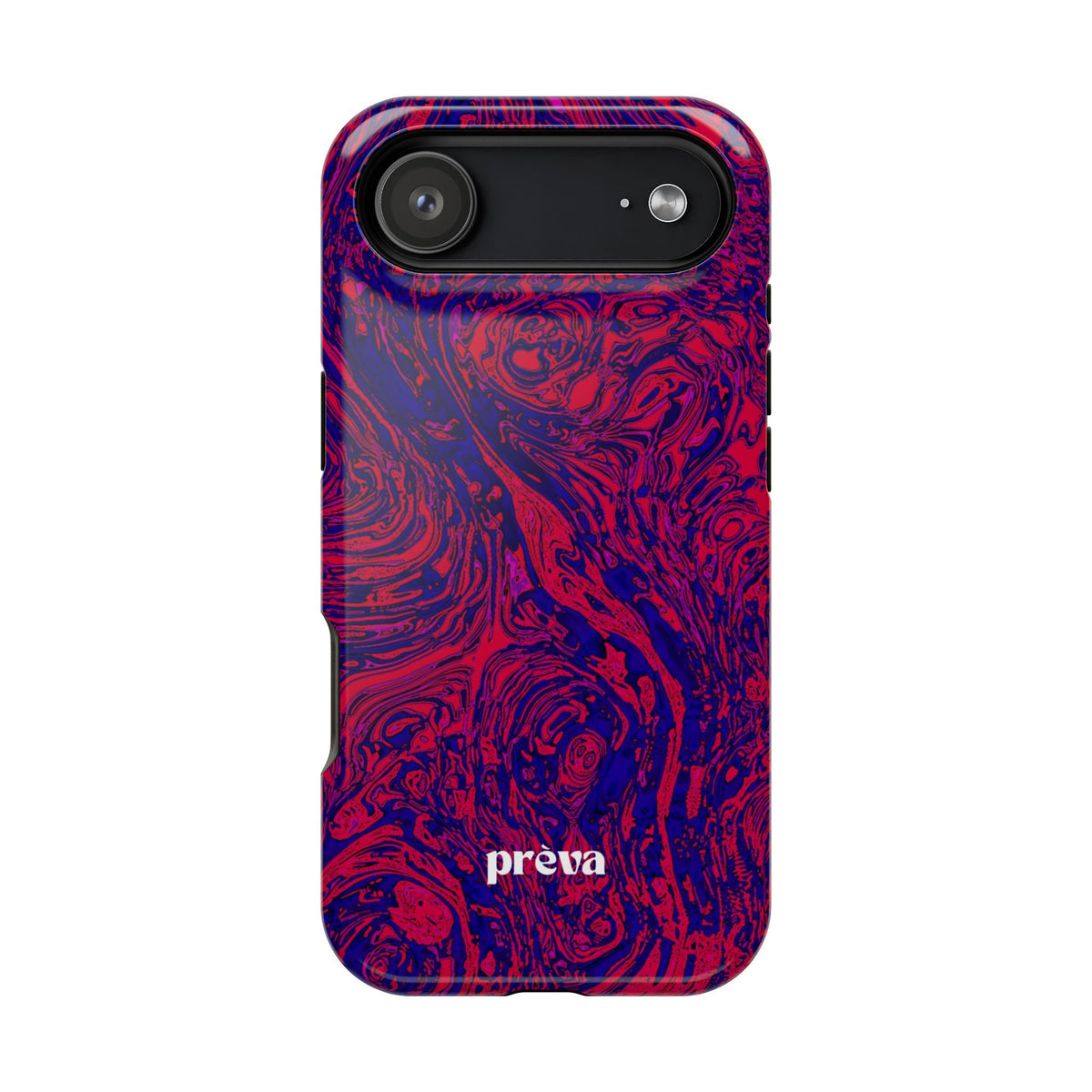 Marbled Red & Purple Impact Phone Case