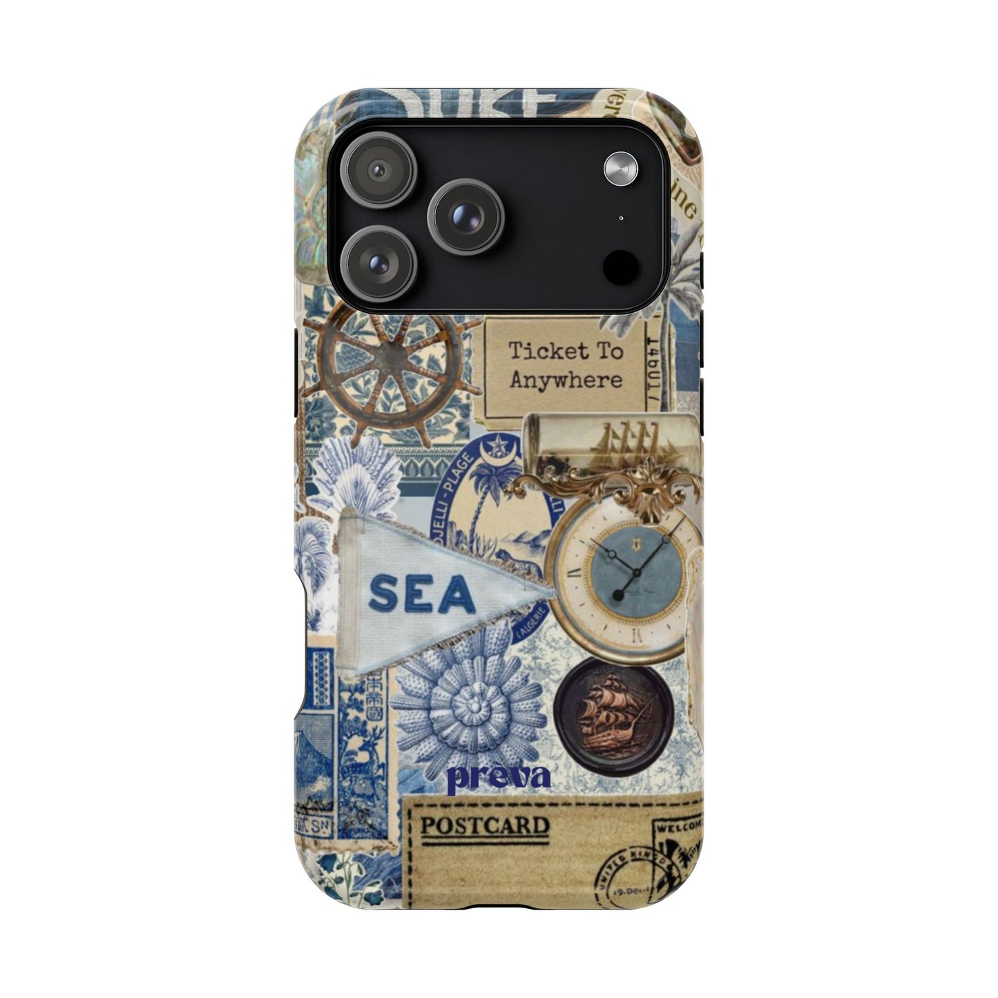 Neutral Travel Collage Phone Case