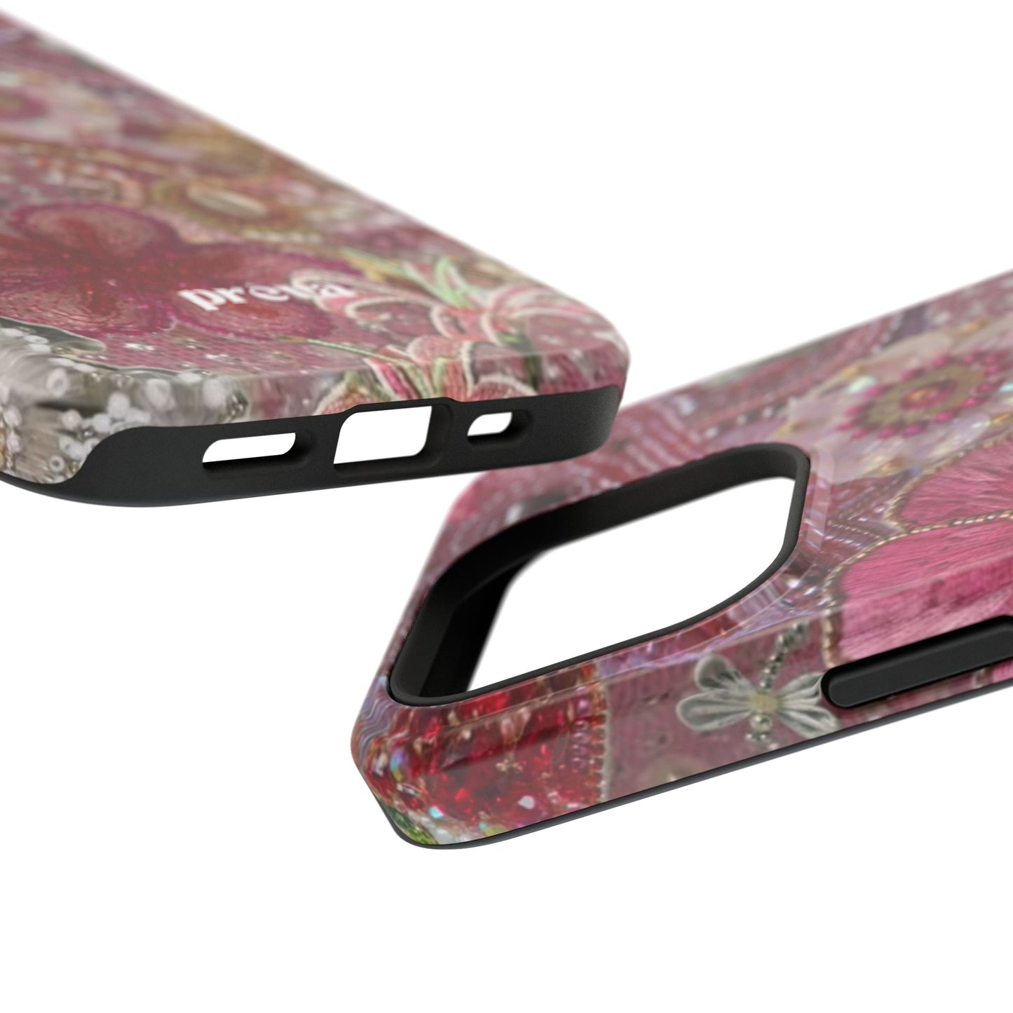 Floral Embroidery Phone Case