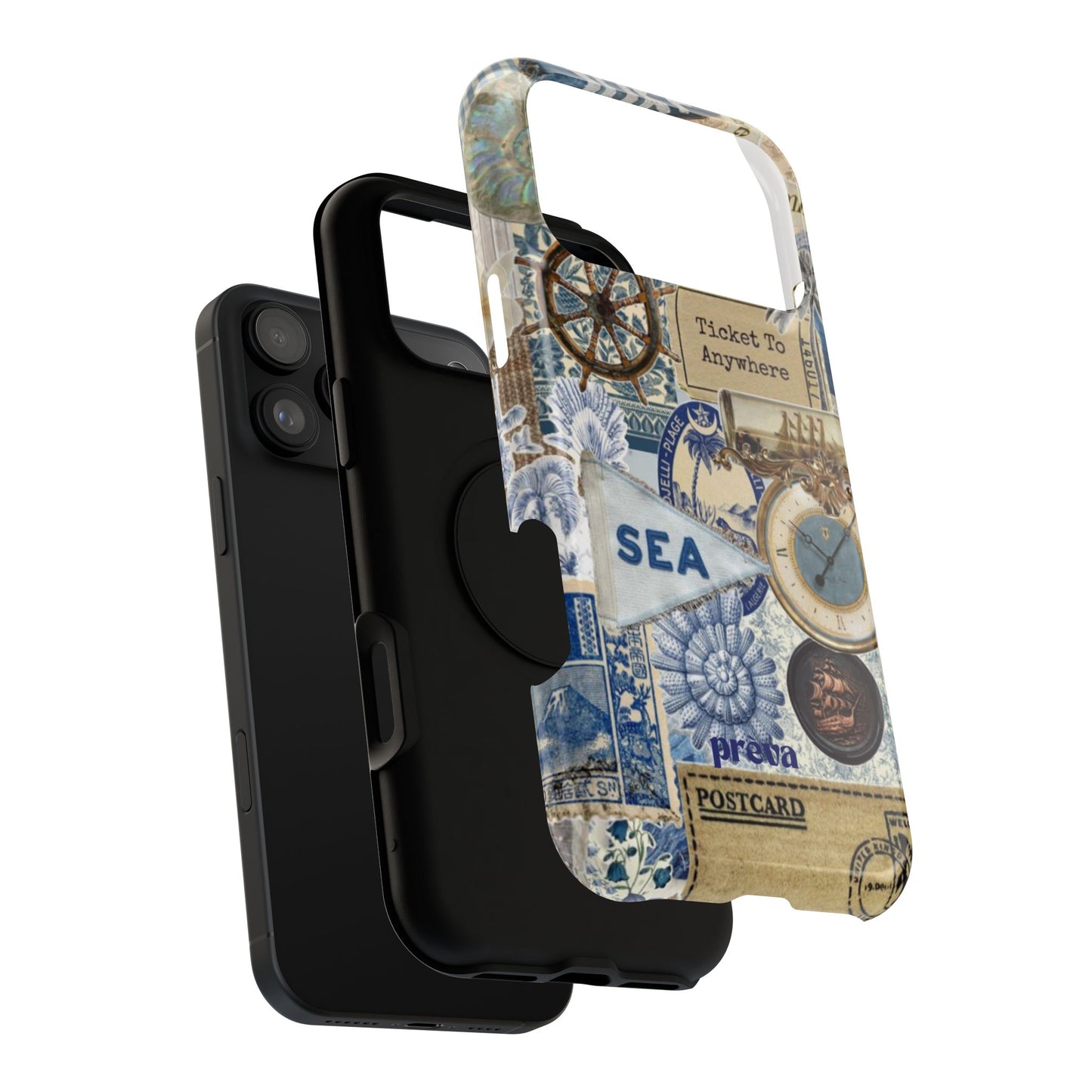 Neutral Travel Collage Phone Case