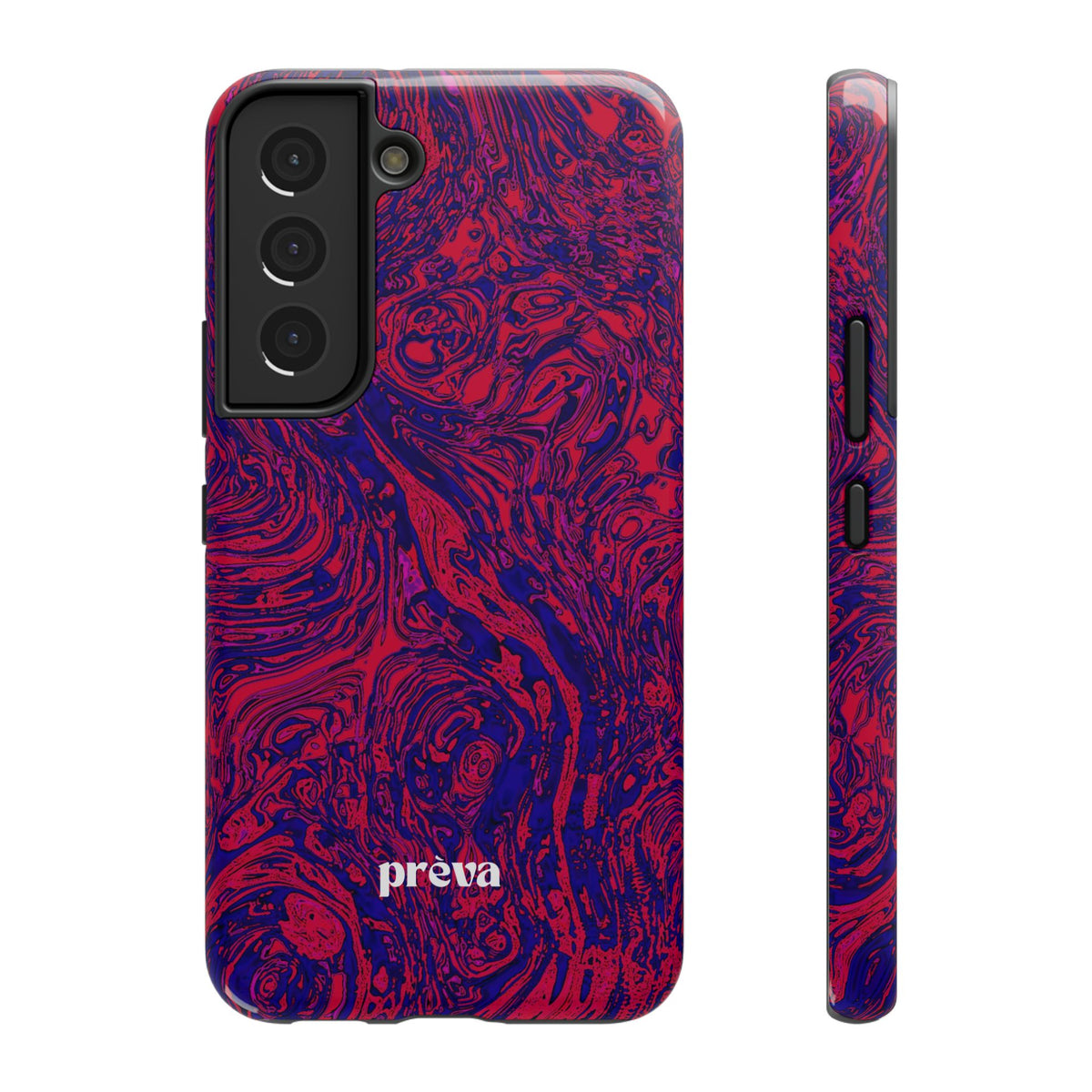 Marbled Red & Purple Impact Phone Case