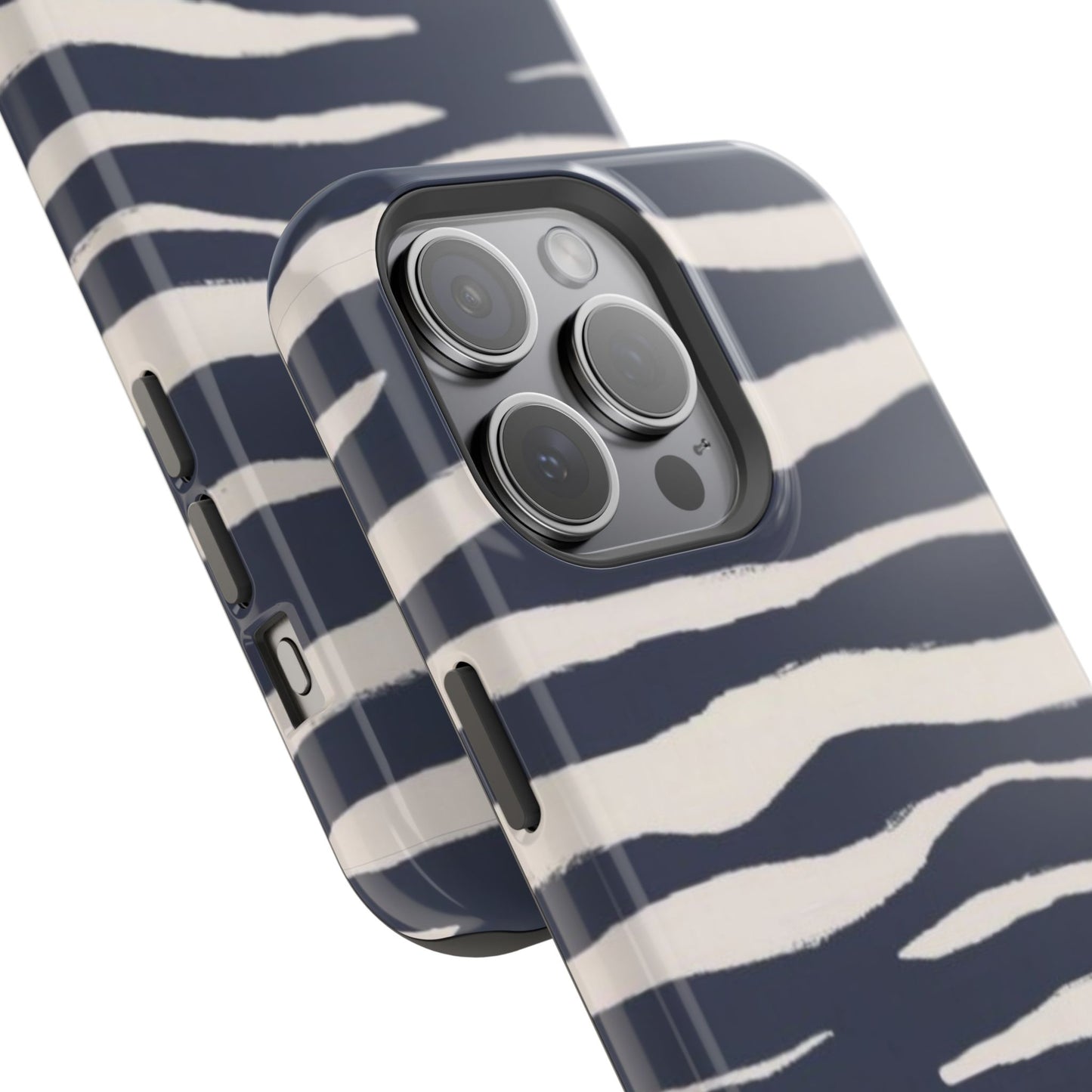 Navy & Cream Zebra Phone Case