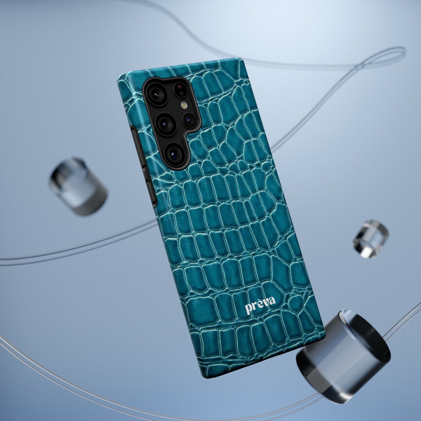Teal Croc Phone Case