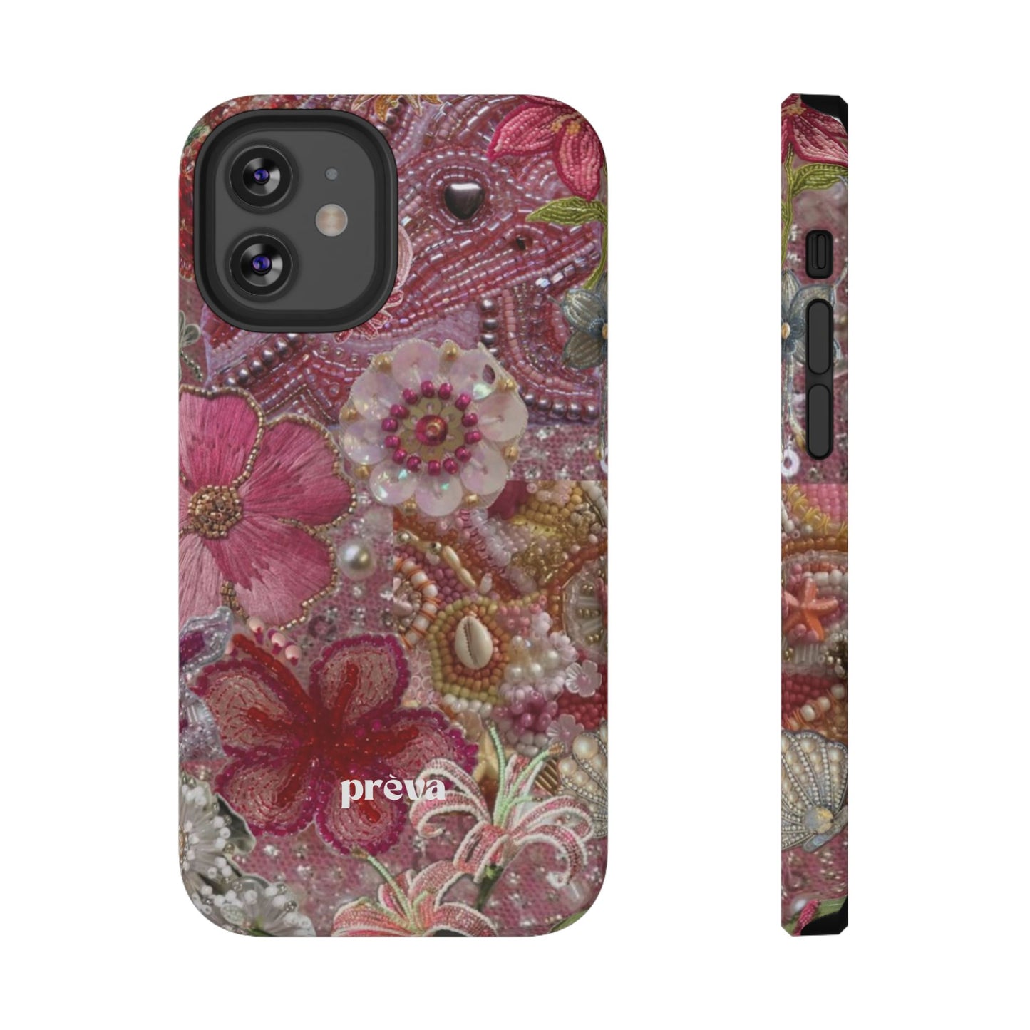 Floral Embroidery Phone Case