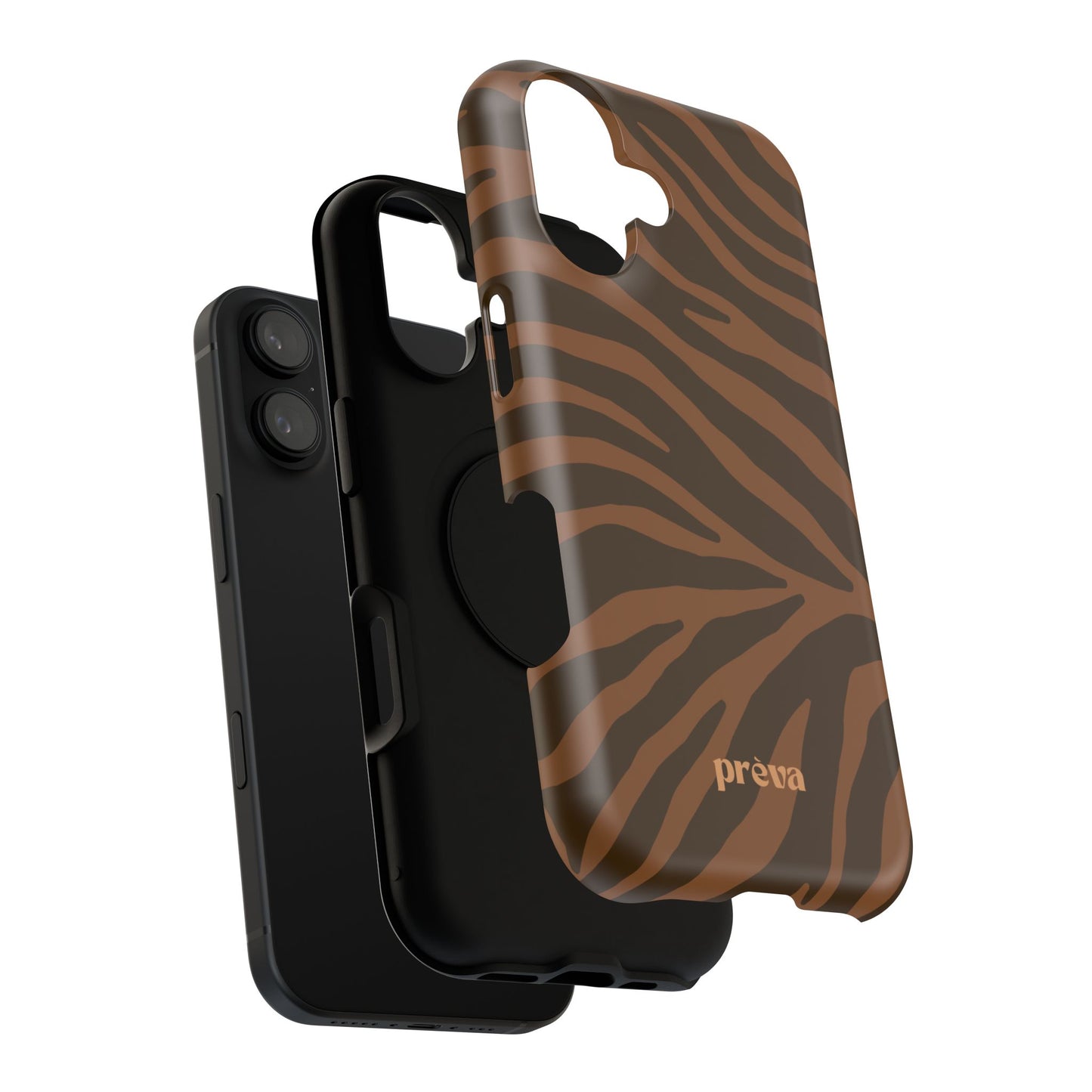 Brown Tiger Stripe Phone Case