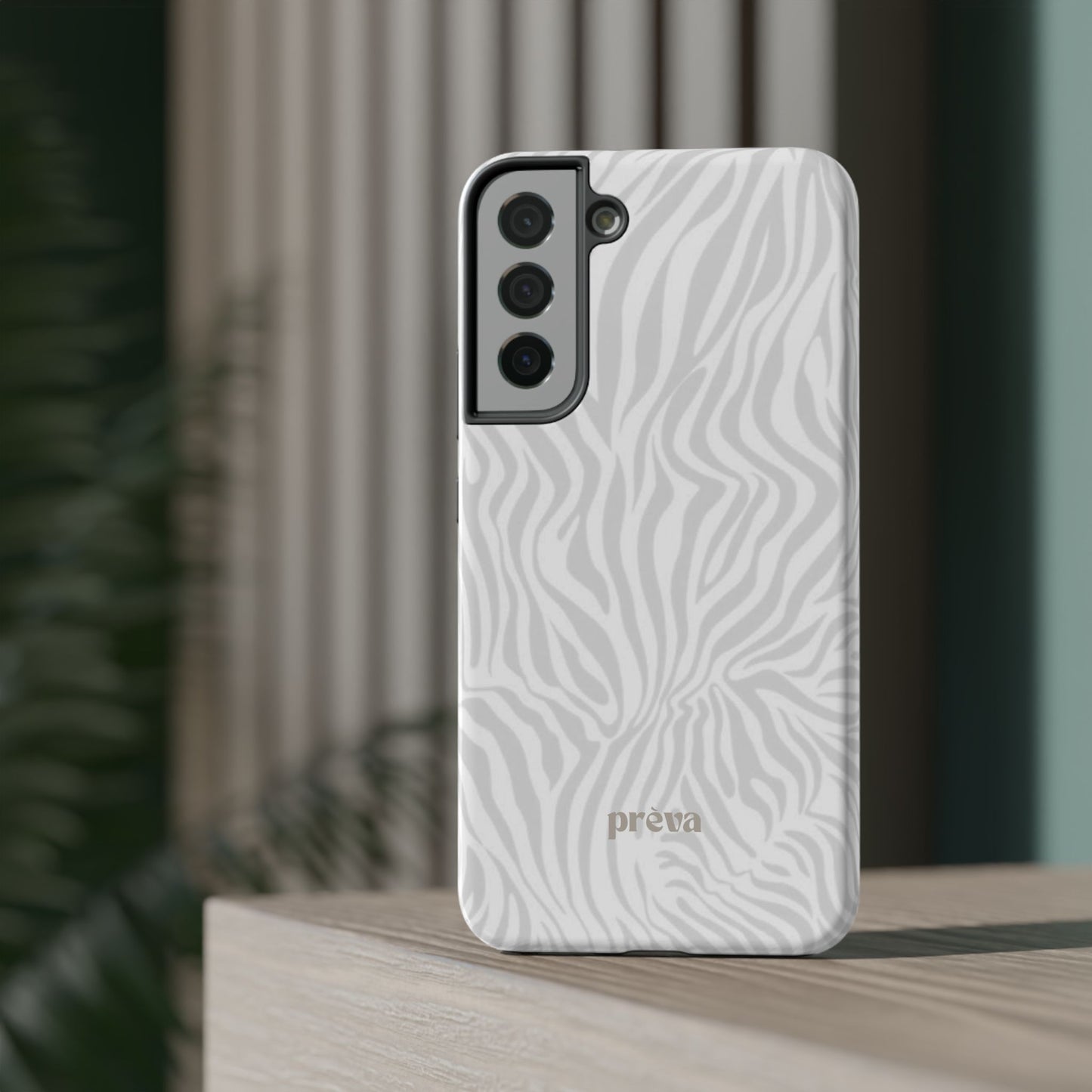 Zebra White Wave Phone Case