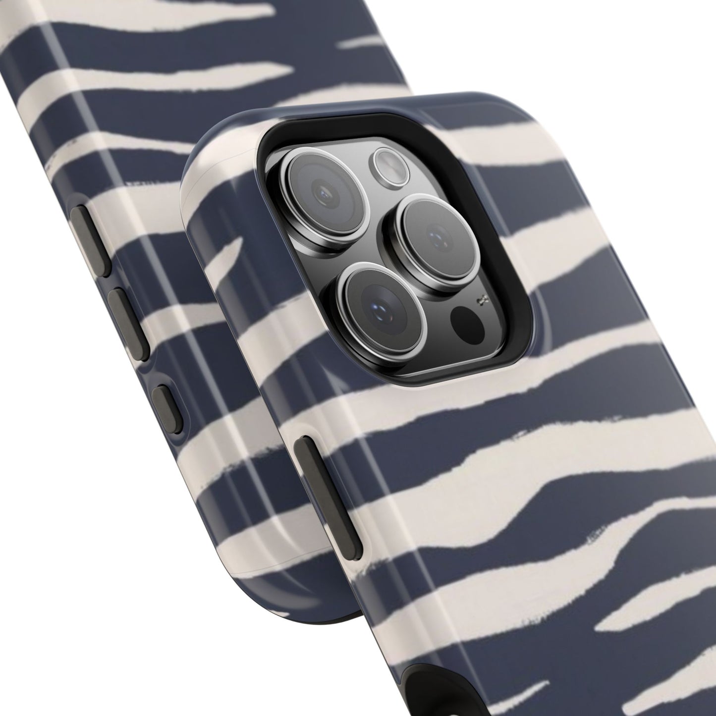 Navy & Cream Zebra Phone Case