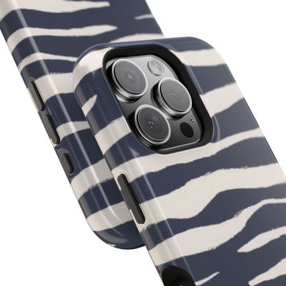 Navy & Cream Zebra Phone Case