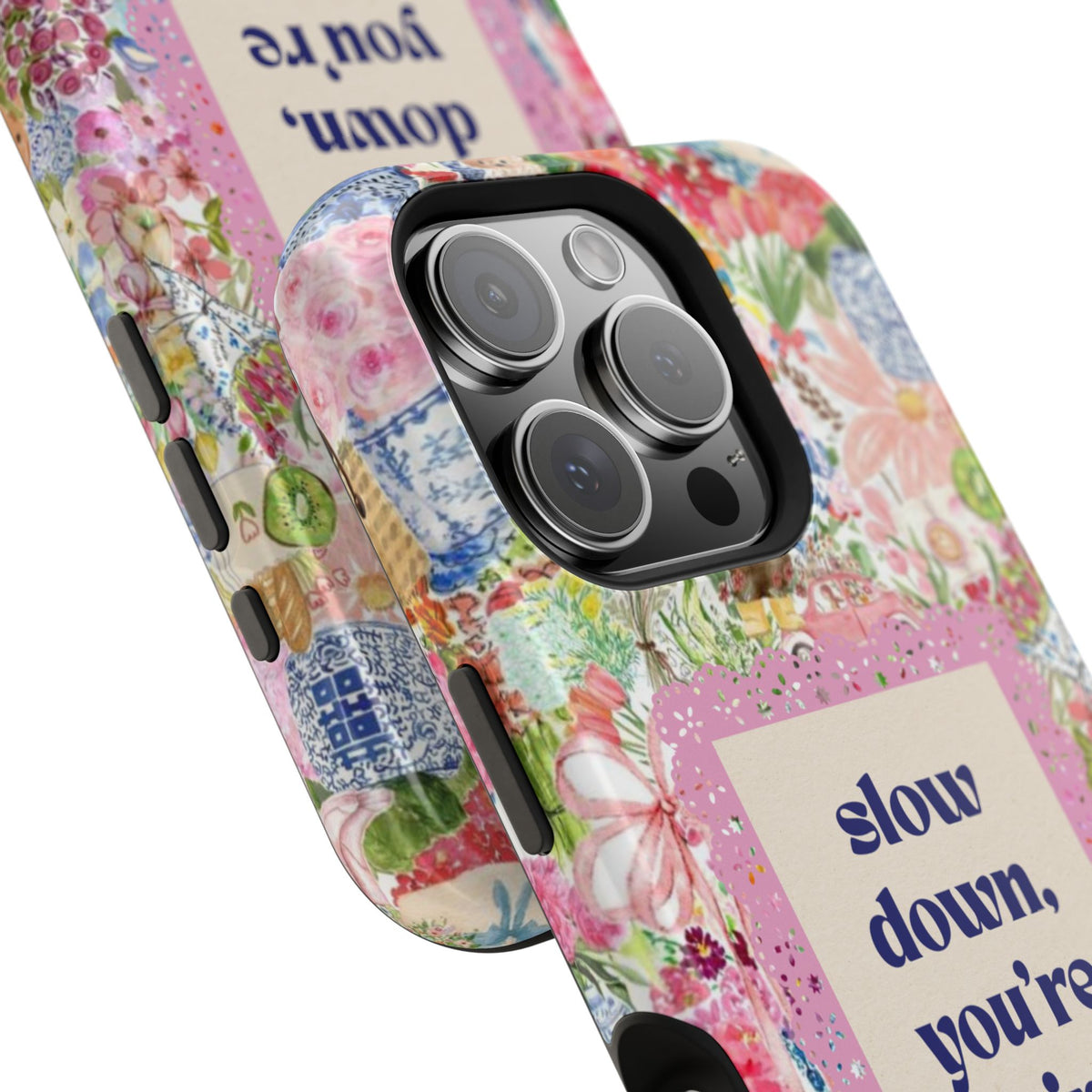 Slow Down Flowers x notsoken Phone Case