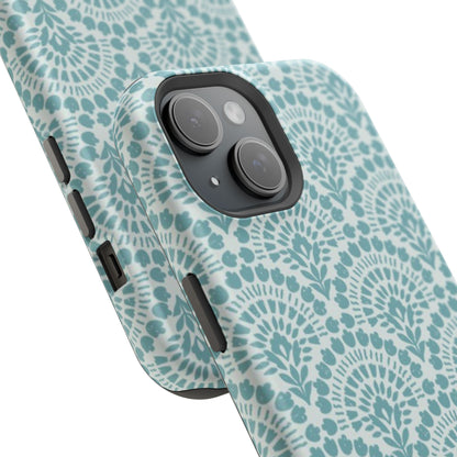 Aqua Lace Pattern Phone Case