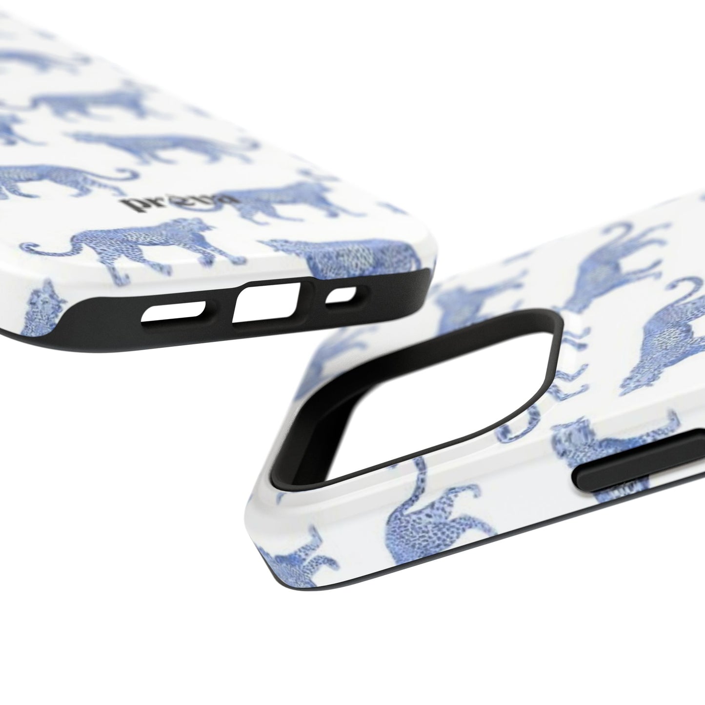 Blue Leopard Pattern Phone Case