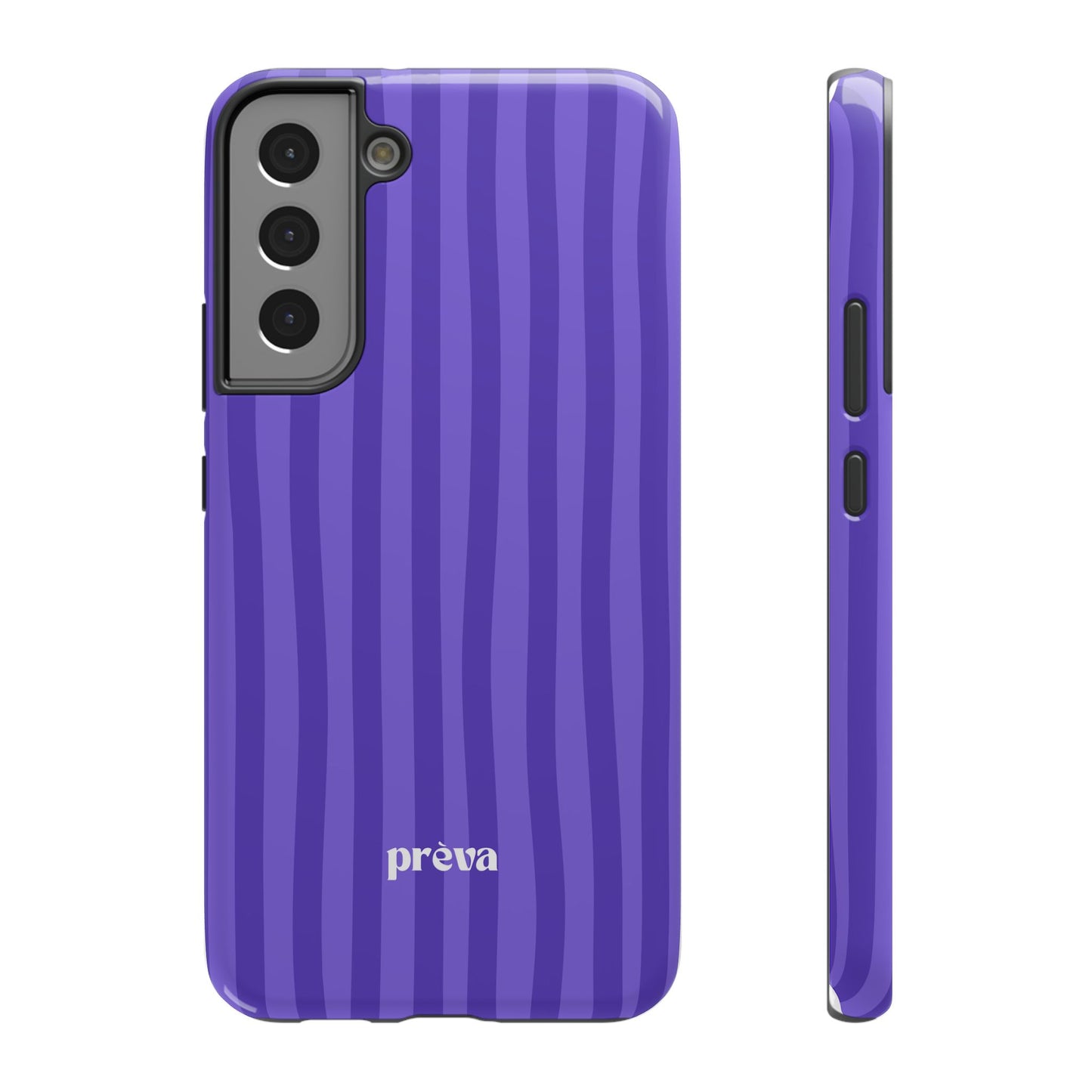 Dark Purple Stripes Phone Case