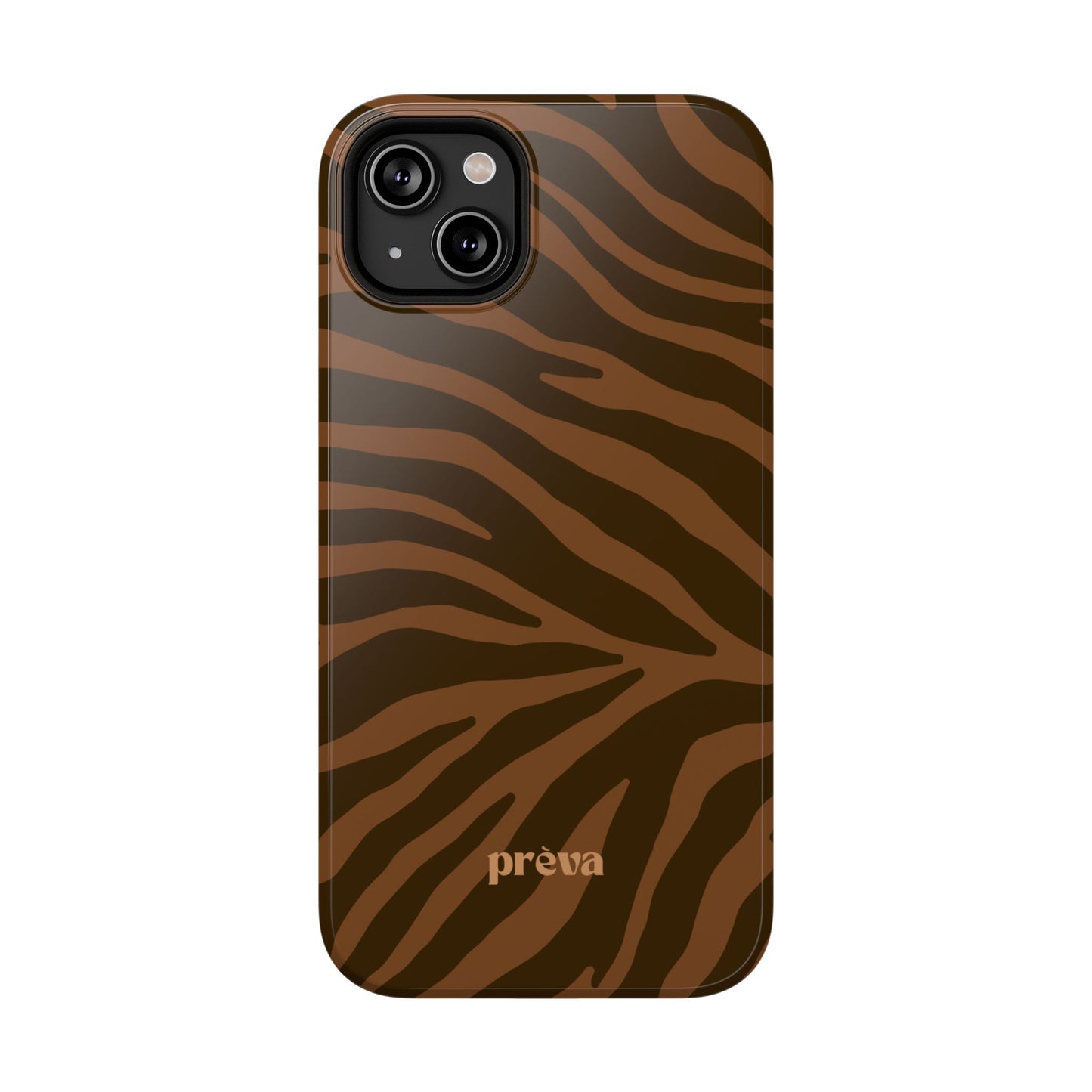 Brown Tiger Stripe Phone Case
