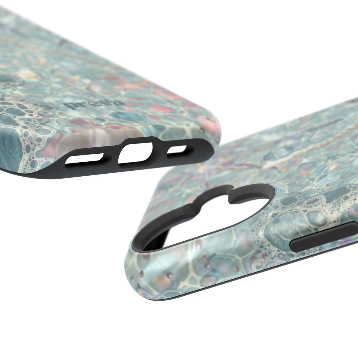 Marbled Seafoam Impact-Resistant Phone Case