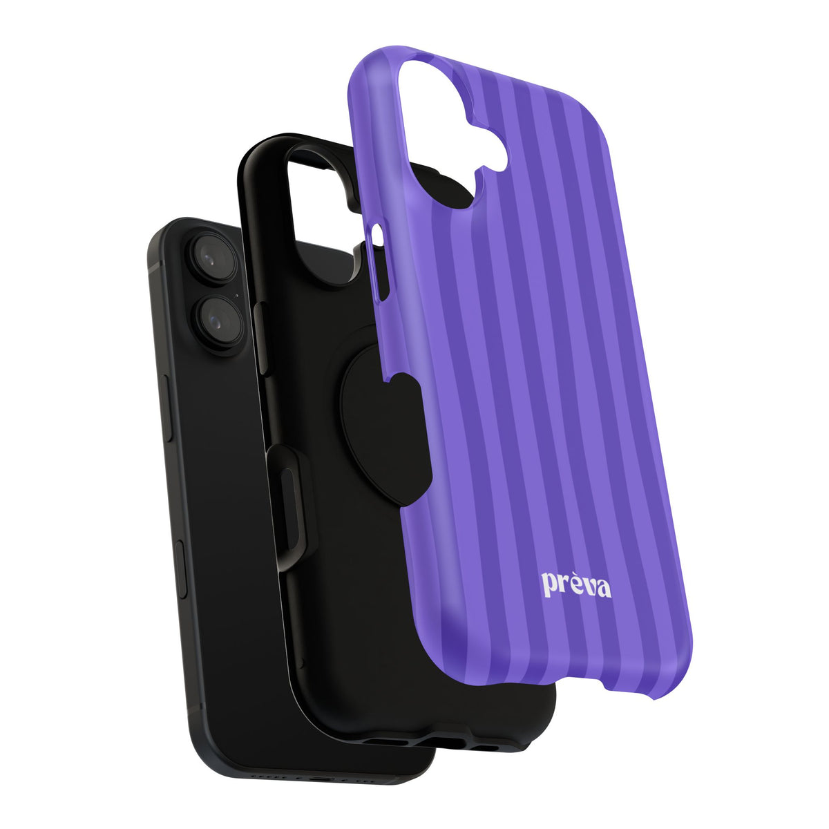 Dark Purple Stripes Phone Case