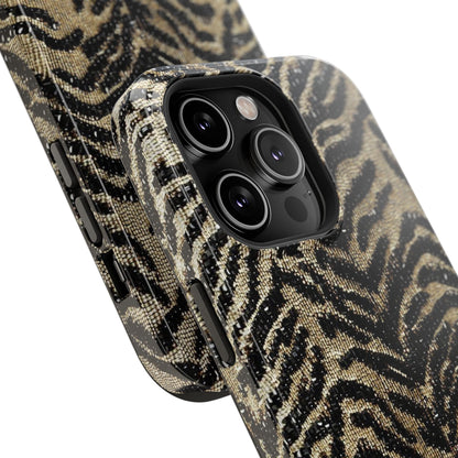 Phone Case — Impact‑Resistant Tiger Print Rug Texture