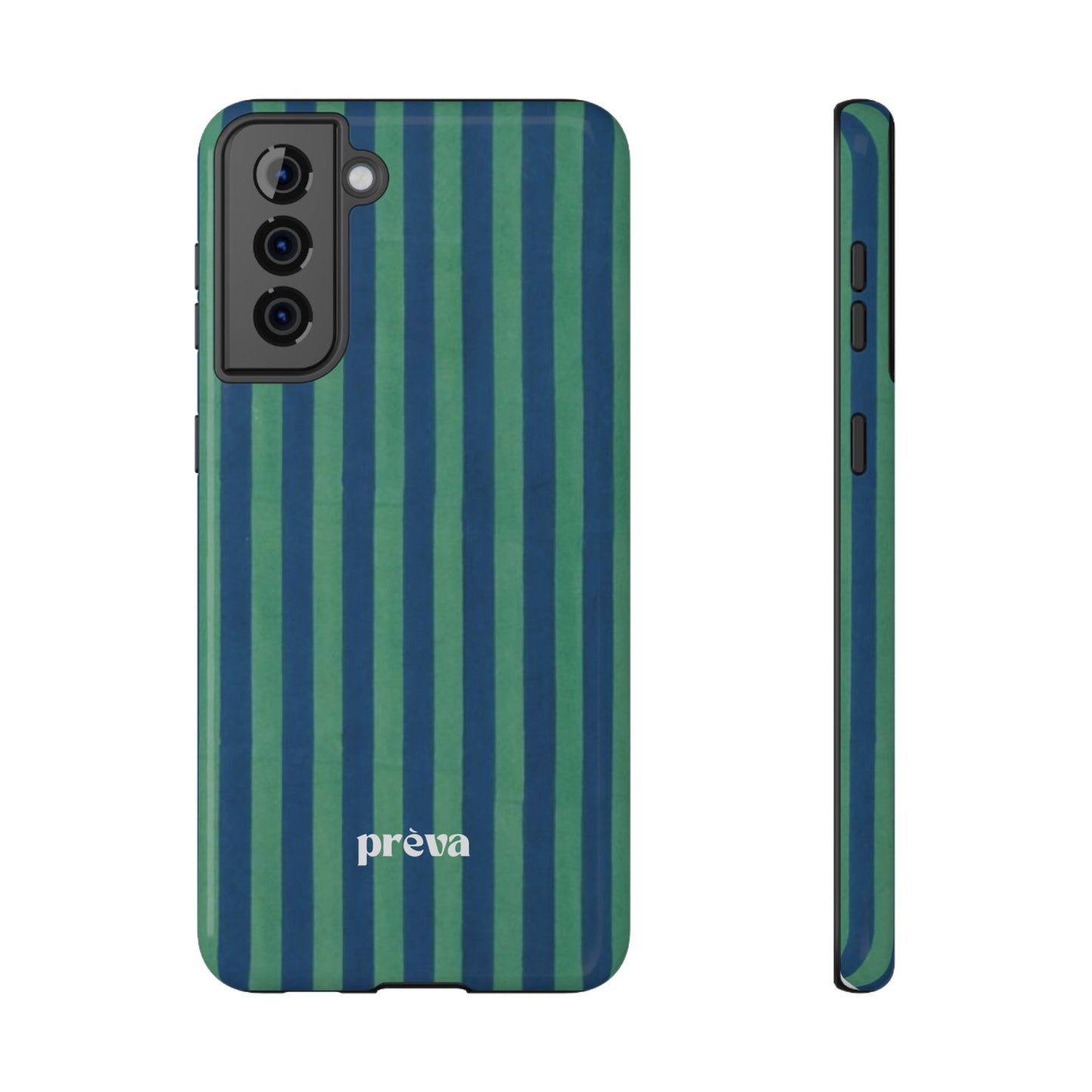 Green & Blue Stripes Phone Case