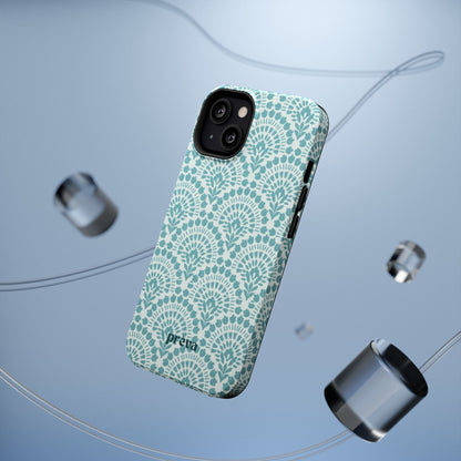Aqua Lace Pattern Phone Case