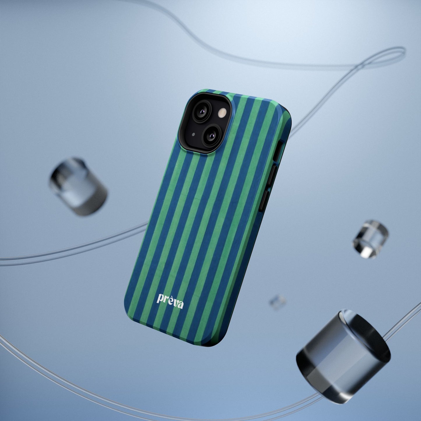 Green & Blue Stripes Phone Case