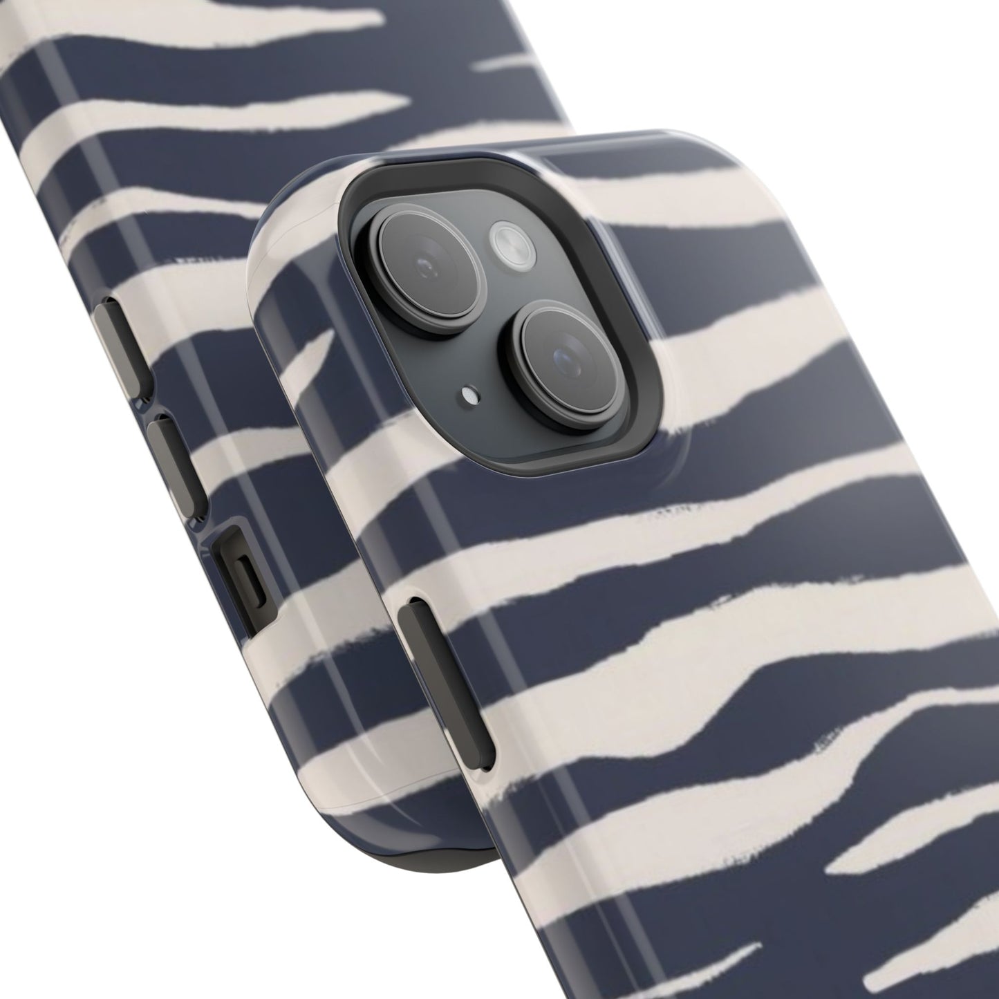 Navy & Cream Zebra Phone Case