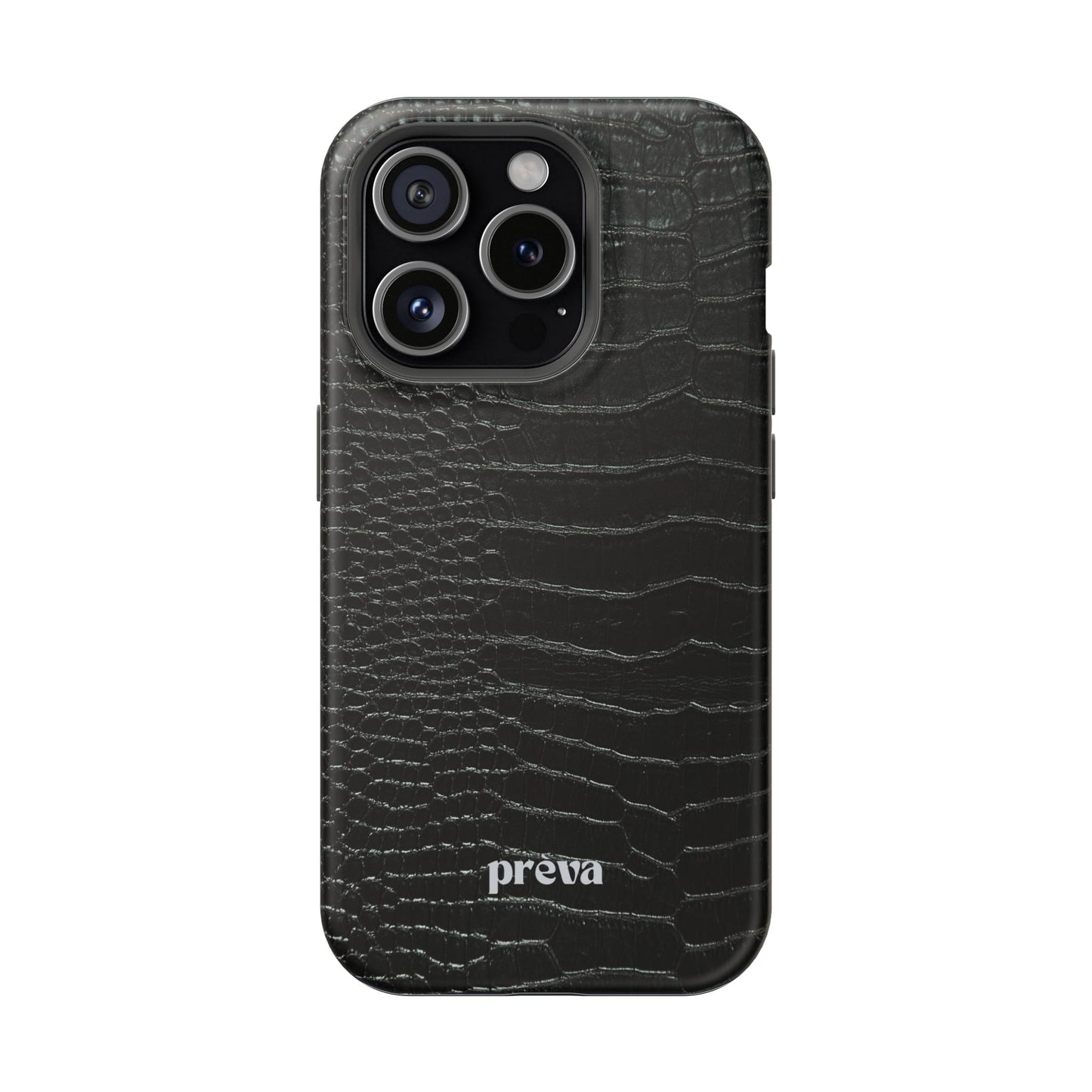 Black Croc Phone Case