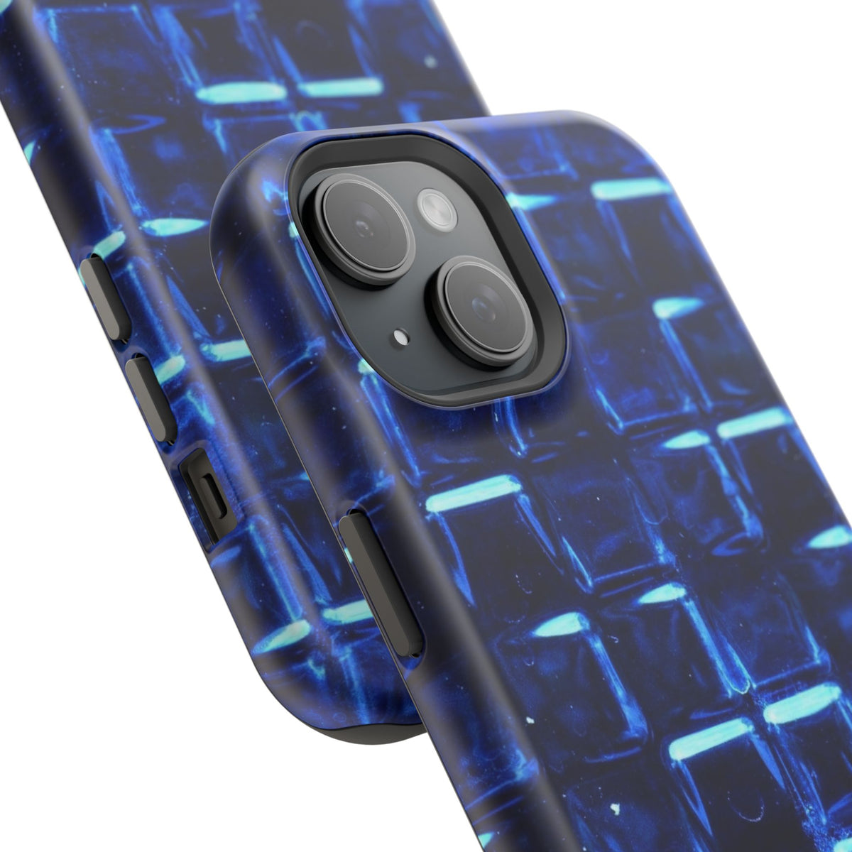 Blue Glass Tile Impact-Resistant Phone Case