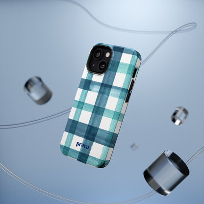 Teal Plaid Phone Case