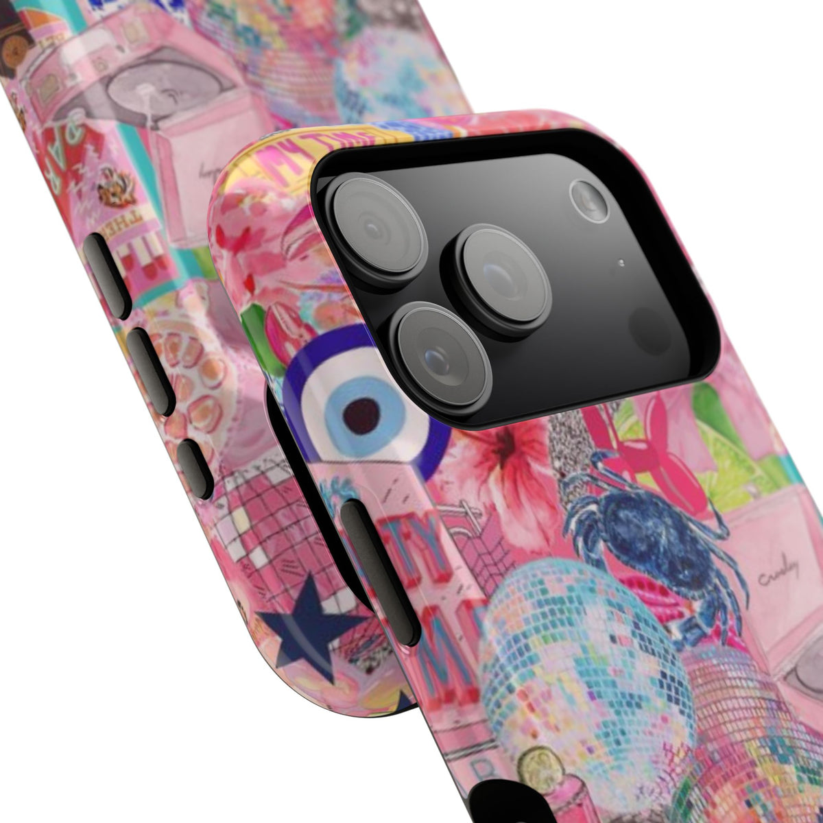 Floral & Pink Collage Phone Case