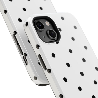 B&W polka dots Phone Case