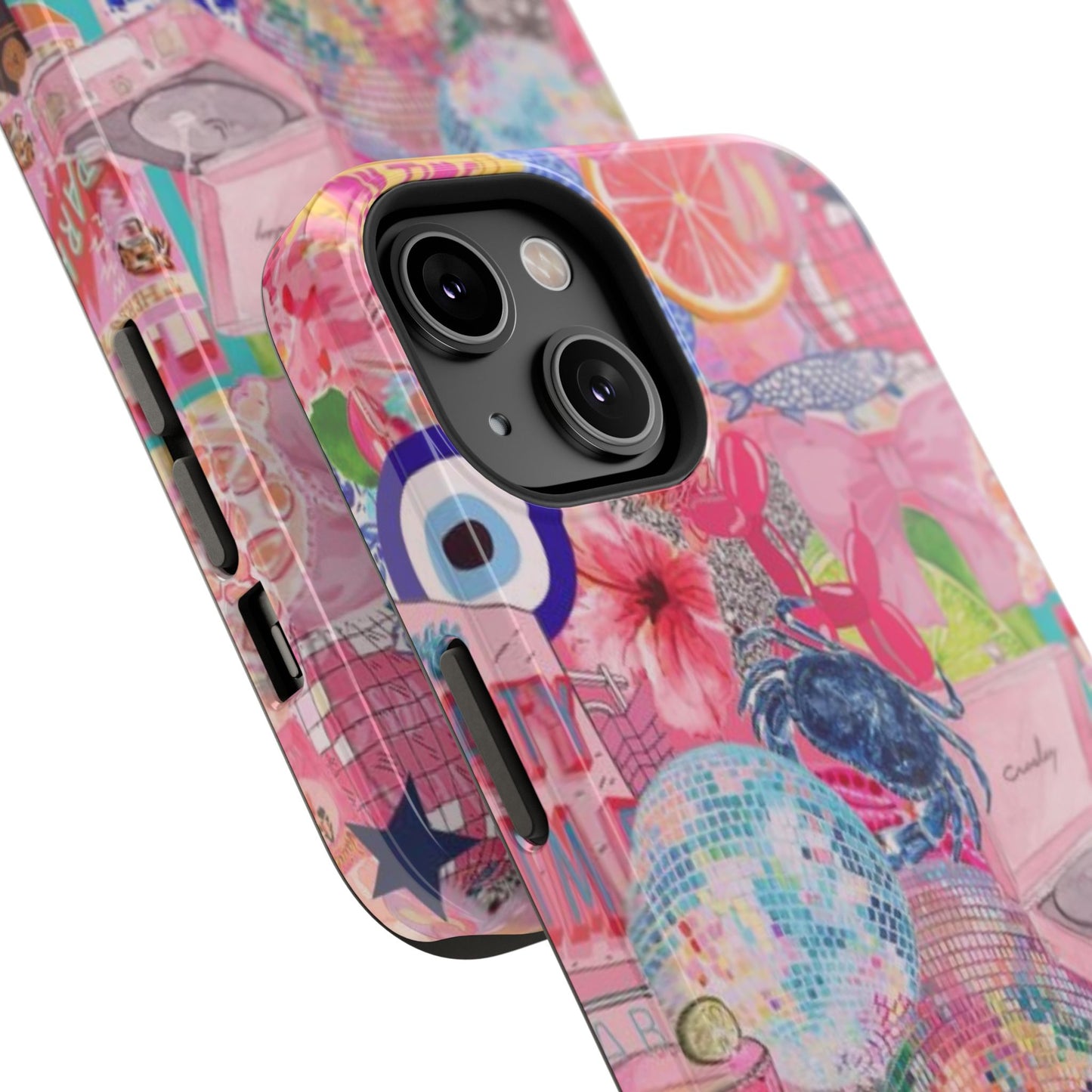 Floral & Pink Collage Phone Case