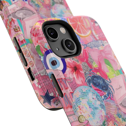 Floral & Pink Collage Phone Case