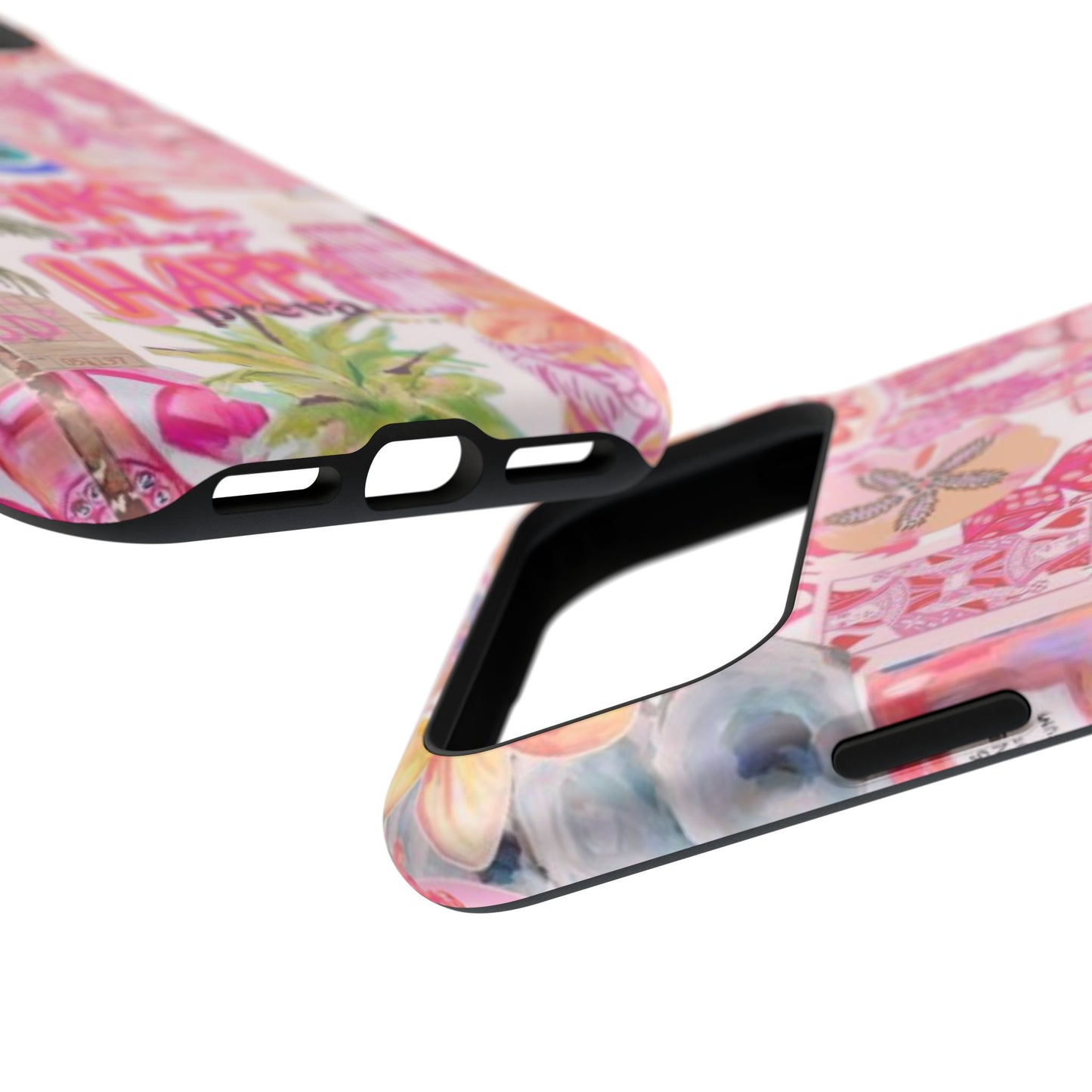 Pink Tropical Collage Phone Case