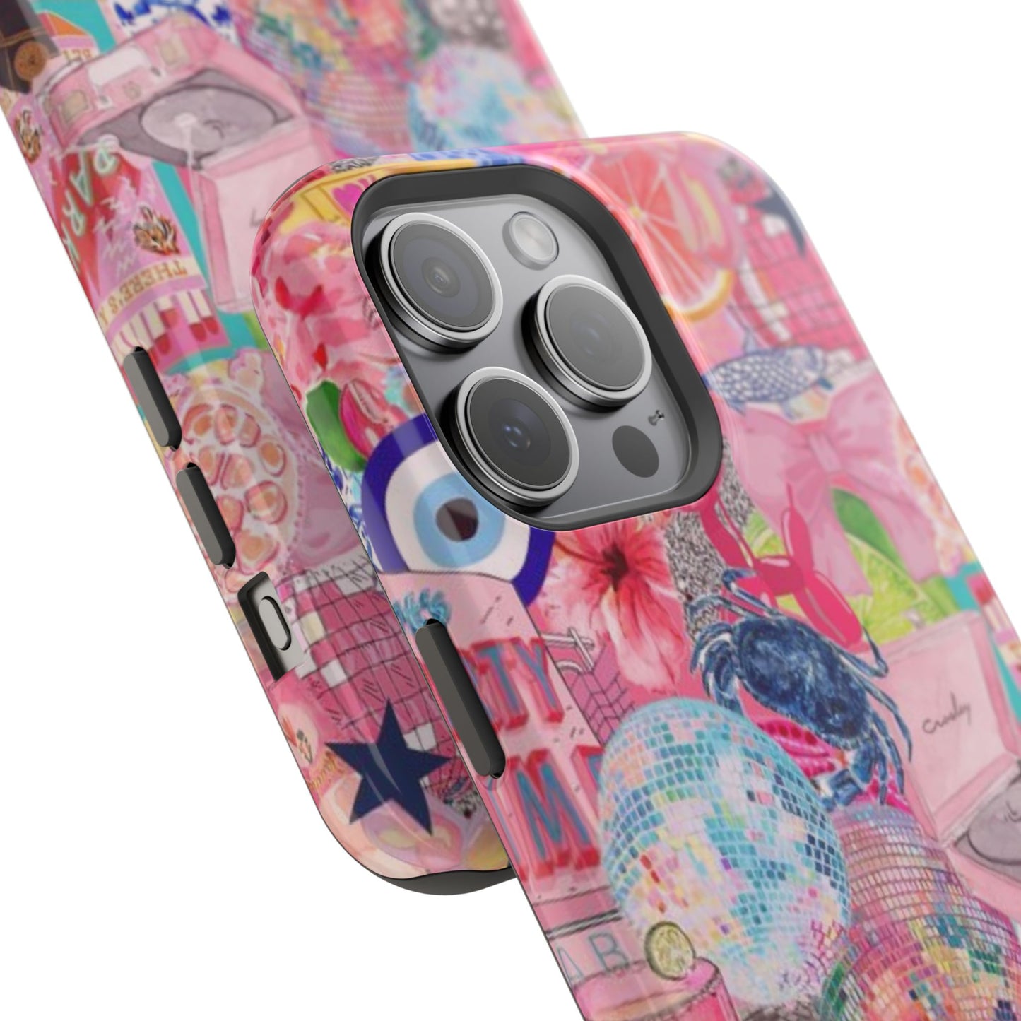 Floral & Pink Collage Phone Case
