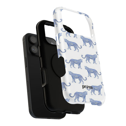 Blue Leopard Pattern Phone Case