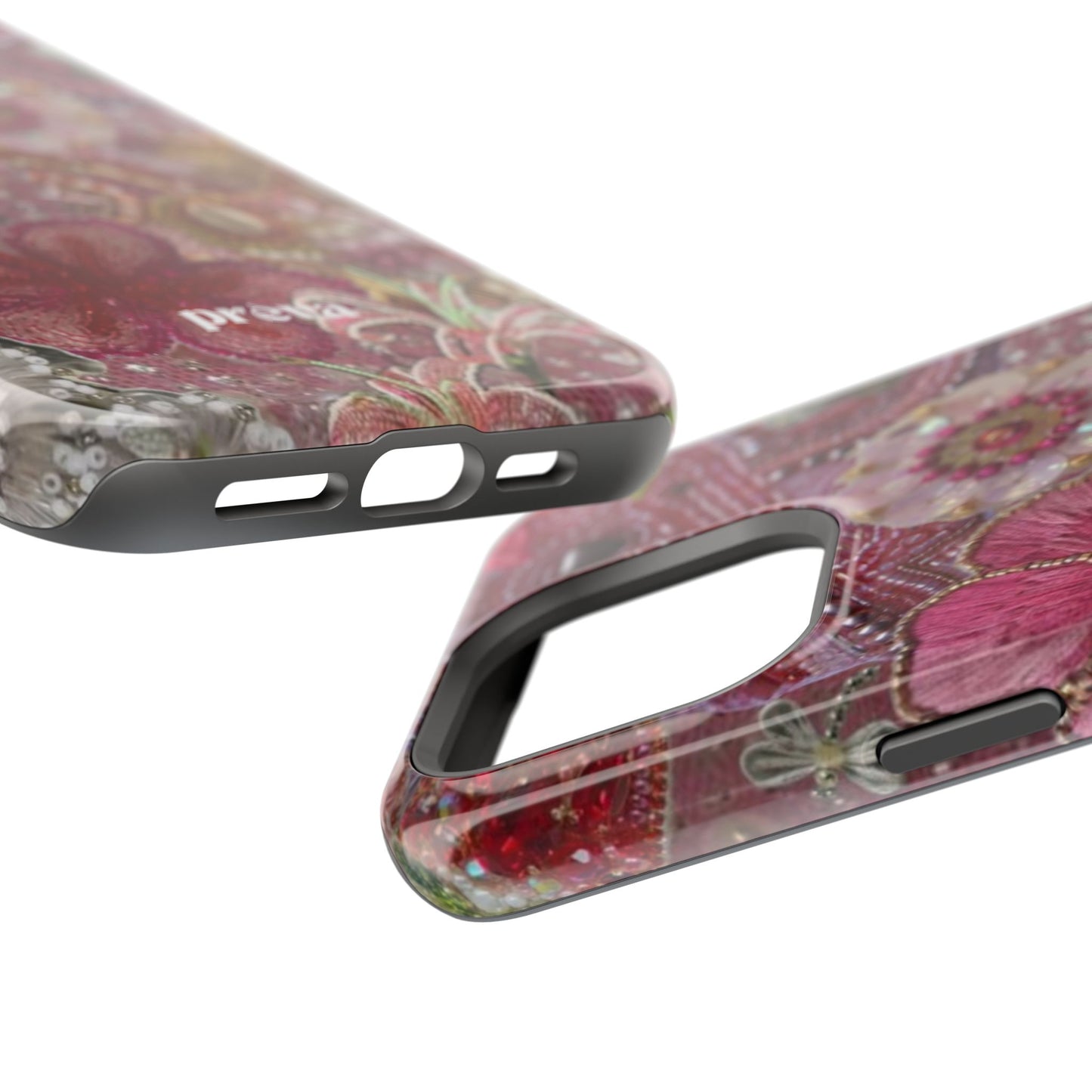 Floral Embroidery Phone Case