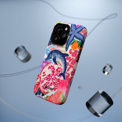Dolphin Tropics Collage Phone Case