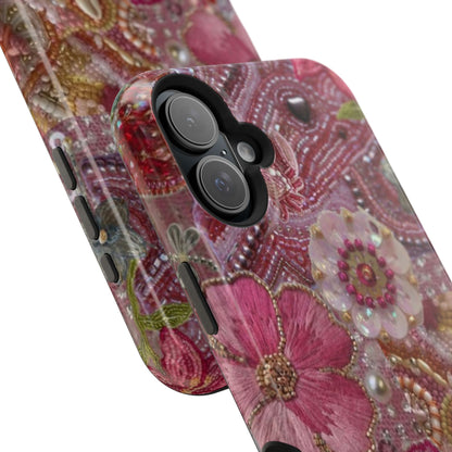 Floral Embroidery Phone Case