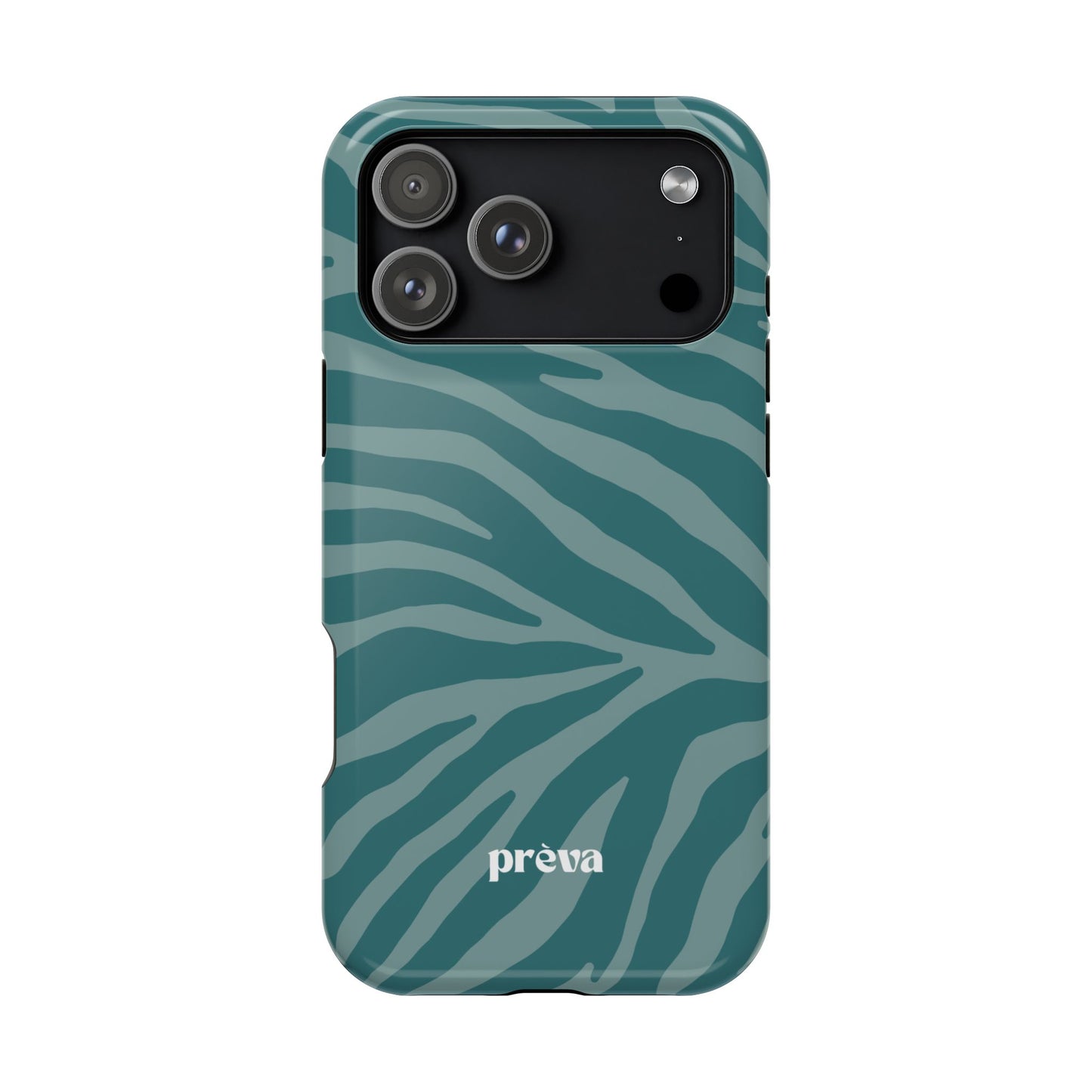 Teal Zebra Phone Case