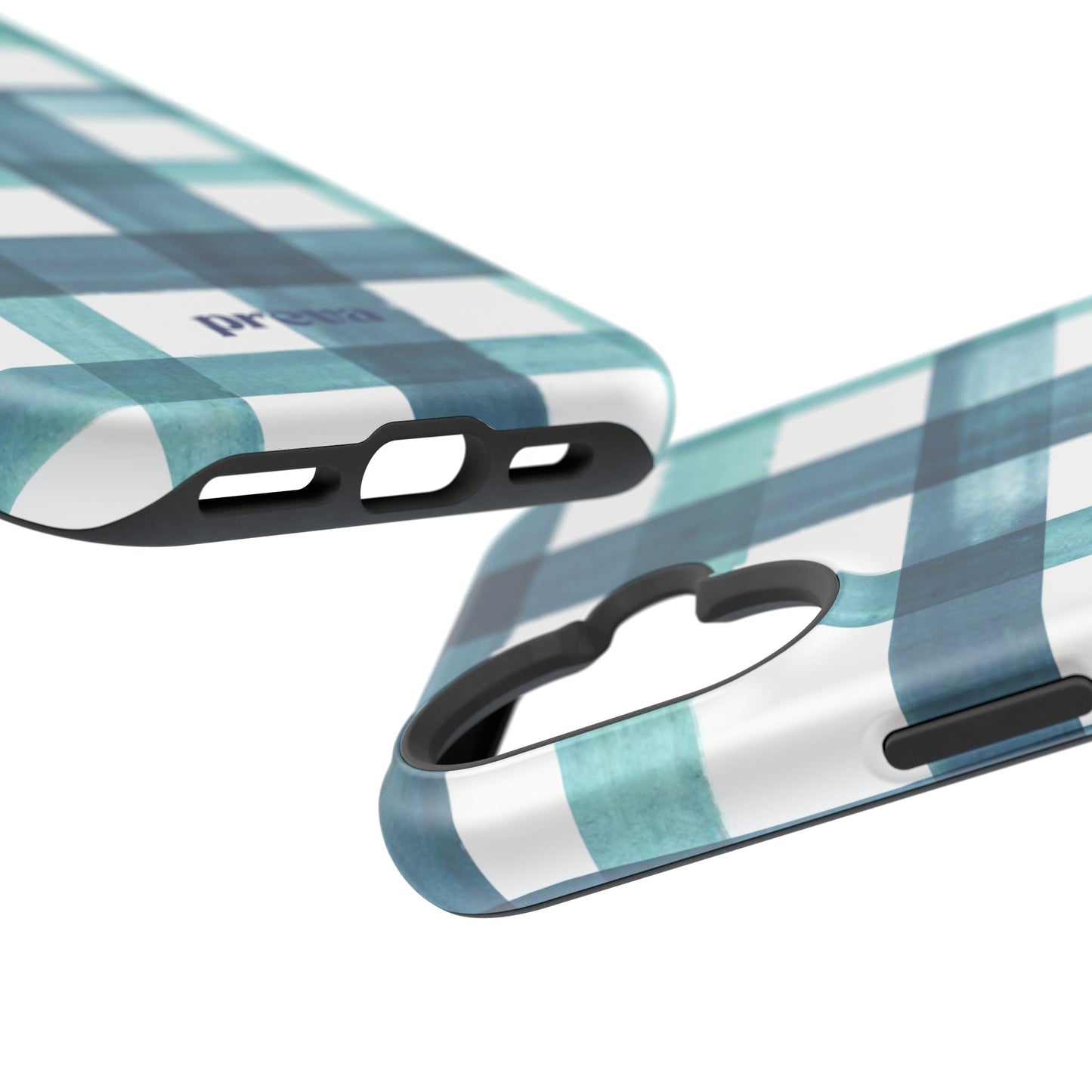 Teal Plaid Phone Case