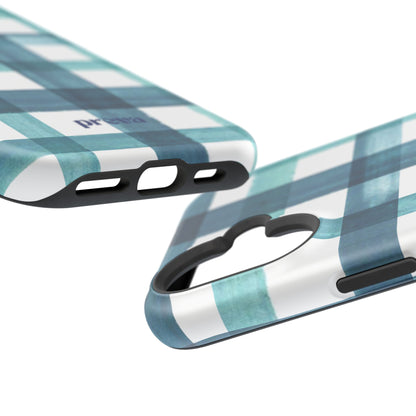 Teal Plaid Phone Case