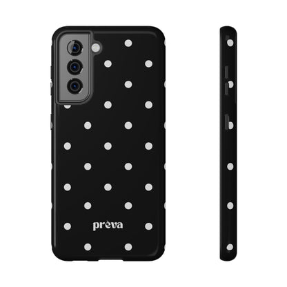 Black with White Polka Dots Phone Case