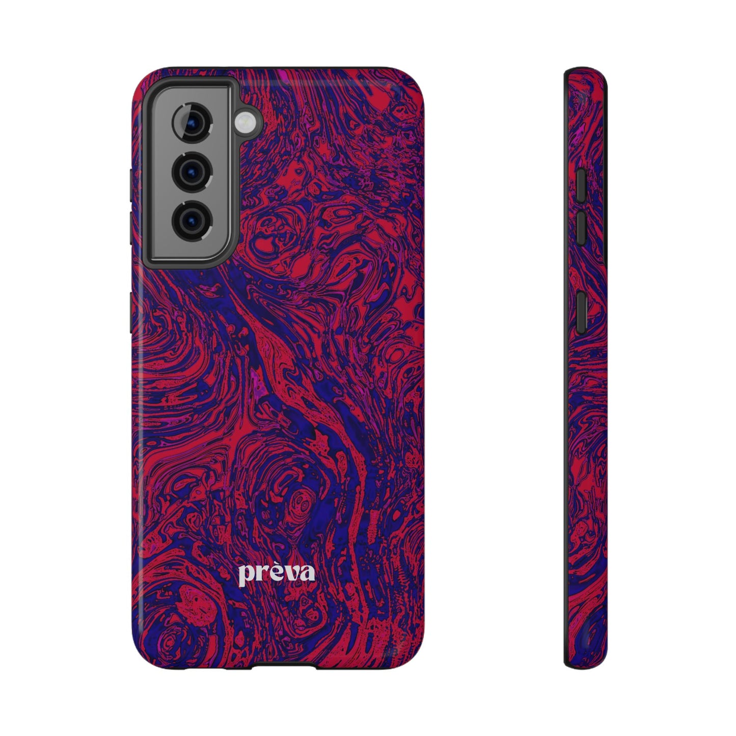 Marbled Red & Purple Phone Case