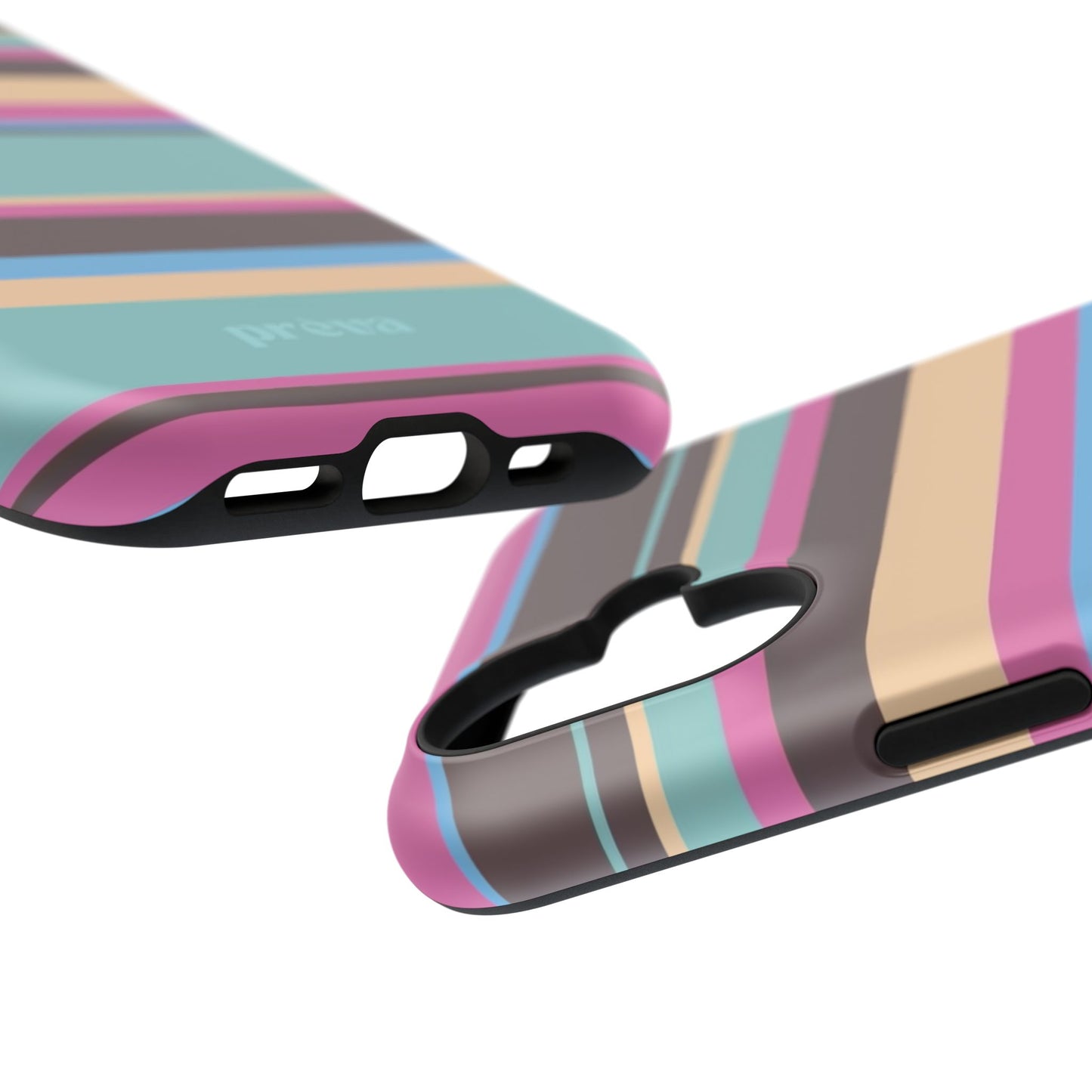 Cocoa Palm Stripes Phone Case