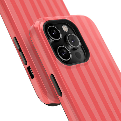 Coral Stipes Phone Case