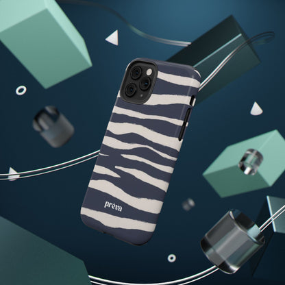 Navy & Cream Zebra Phone Case