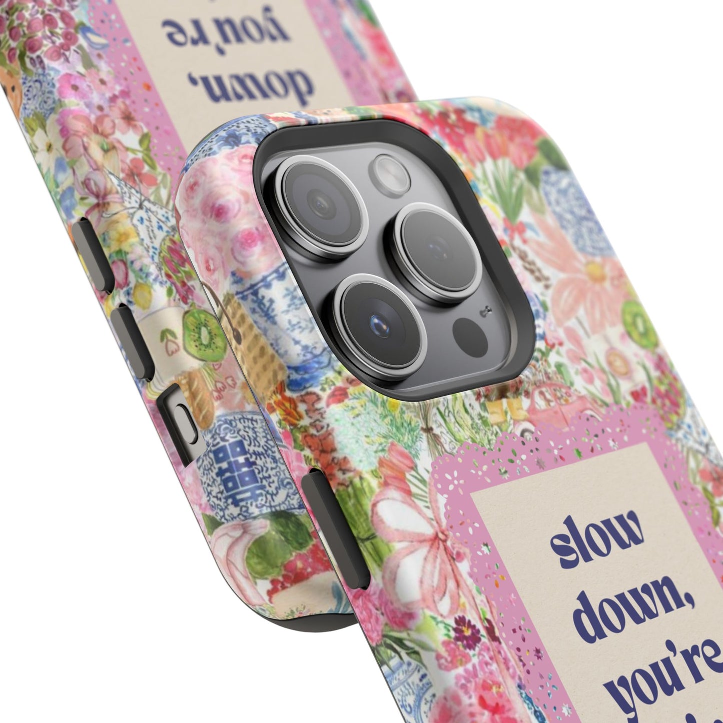 Slow Down Flowers x notsoken Phone Case